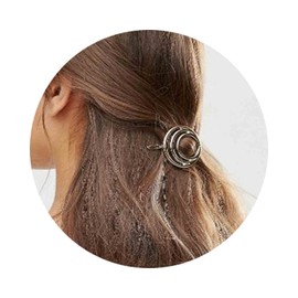 Yheakne-Pinza para el pelo con círculo bohemio, pasador dorado para el pelo, pasador redondo vintage, pasador decorativo para el pelo, accesorios geométricos para el cabello para mujeres y niñas (dora