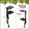 Sfcddtlg 6 Pcs Black Metal Christmas Stocking Holders - Adjustable