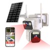 Luovisee Solar Security Cameras Outdoor Wireless,2.4G/5G WiFi Cameras for Home