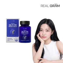 Realgram [Realgram][Realgram] Calcium Magnesium Vitamin K2 D3 1,000mg x 60 tablets 1 box 1 bottle (1 month supply) / [리얼그램][리얼그램] 칼슘 마그네슘 비타민 K2 D3 1,000mg x 60정 1박스 1병(1개월분)