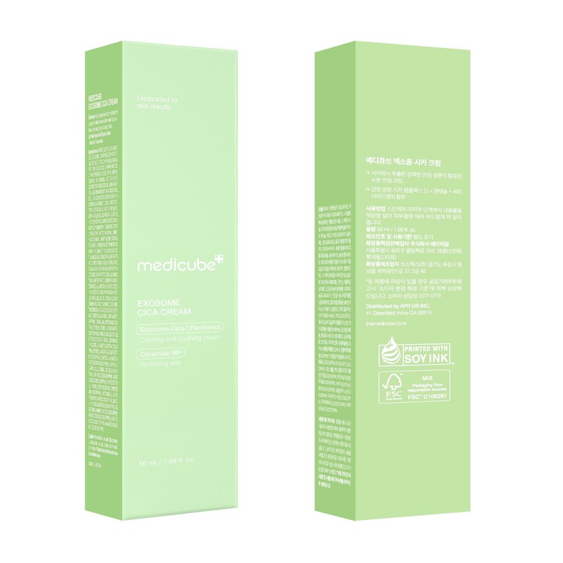 medicube Exosome Cica Tea Tree Cream for Sensitive Skin with