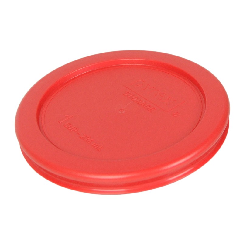 Pyrex Bundle - 2 Items: 7202-PC 1-Cup Red Plastic Food
