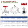 1" NPT Stainless Steel S-Type Globe Valve, Accurately Adjust Flow