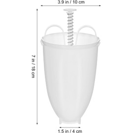 HEALLILY Kit de 2 Moldes para Donas y Bagels, Material Pp, Herramienta Manual para Hornear, Adecuado para Repostería en Casa