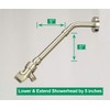 Purelux Shower Arm Extension, 6 inches Shower Head Extender Water