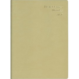 Museum 2026 A5 Weekly Desk Planner, Monday, Gold No. 500 (Starts on January 2026)