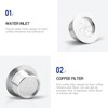 Reusable Coffee Capsule Stainless Steel Refillable Coffee Pod with Brush