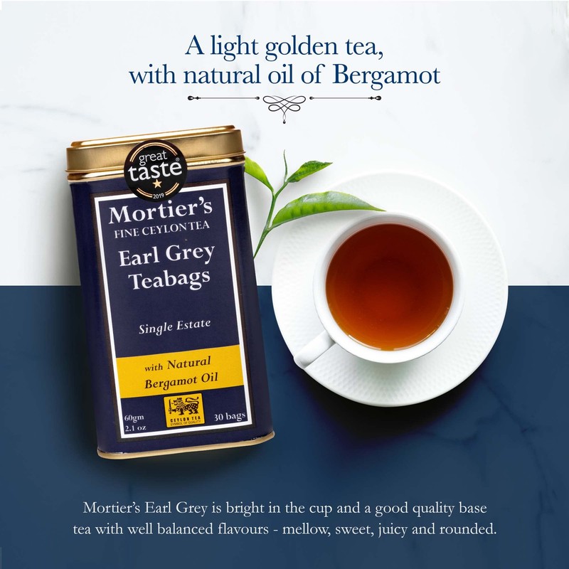 Mortier's Earl Grey Tea Bags - Great Taste Award Winner
