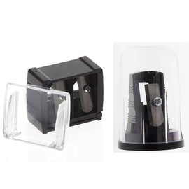 2 Kosmetex Cosmetic Pencil Sharpener for All Pencil Types for Narrow + Medium + Wide Makeup Pencils, Kajal, Camouflage, Set of 2