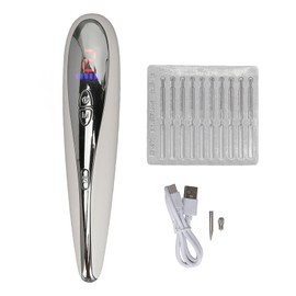 2 In 1 Eye Care Device Plasma Pen Micro Current Freckle Removal LCD 15 Speeds Handheld Electric Dark Spots Face Beauty Pen