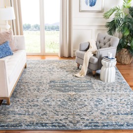 MARTHA STEWART x SAFAVIEH 5'3" x 7'6" Ivory/Grey MSR683G Quarry Living Room Dining Bedroom Area Rug