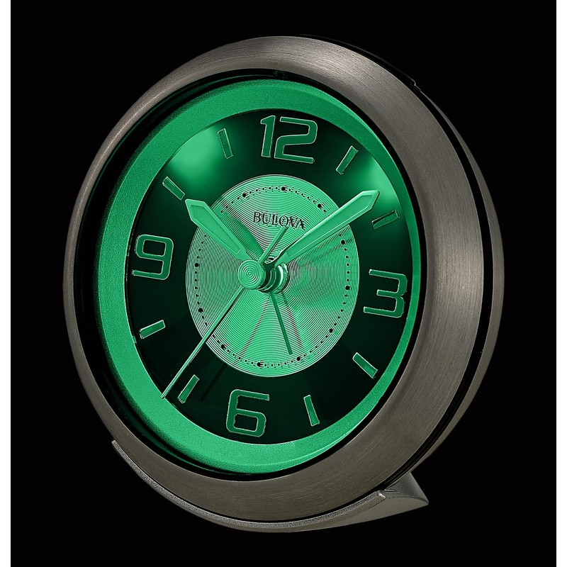 Bulova - 3.75" W x 3.75" H B5027 Lite Night