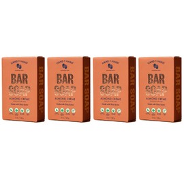 Hand in Hand Bar Soap, Nourishing Cleanser For All Skin Types, Organic Shea and Cocoa Butters, 5 Ounce, Vanilla & Oat Milk, Almond Creme Scent, 4 Pack