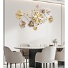 JXQXYN Clocks for Living Room, Large Wall Clock, 3D Silent