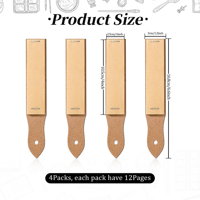 4PCS Pencils Sharpener Sandpaper Block for Drawing, Sketch Pencil Sharpener