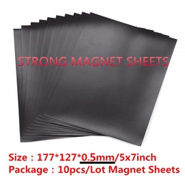 BAOFALI 10 PCS 7x5inch Rubber Soft Magnet Sheet for Metal Cutting Dies Storage Orangize Crafts Tool Scrapbooking Arts and Crafts Flexible Placement Mats 0.5mm Thickness
