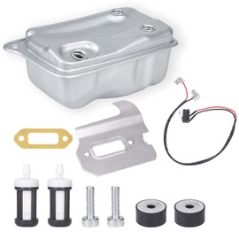 Mikatesi TS410 TS420 Exhaust Muffler Gasket Replacement Kit for Stihl TS410 TS420 Cut-Off Concrete Saw Replaces Parts 4238-140-0611 4238 140 0611 with 4238 430 0500 Stop Switch with Wires Kit