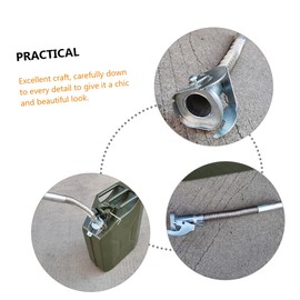 Cabilock Gas Can Spout Replacement Stainless Steel Oil Barrel Nozzle for Easy Pouring Lightweight and Durable Design Fit for Gasoline Can Prevents Leakage