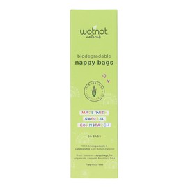 Wotnot Biodegradable Nappy Bags, 50 Pack