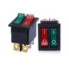 TWRQA 2Pcs AC 250V/16A,125V/20A Red and Green Button with Light
