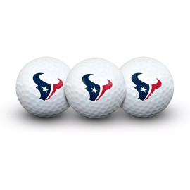 Wilson HOUSTON TEXANS----3 TEAM LOGO GOLF BALLS--WILSON DUO SOFT