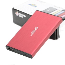 MasterStor USB 3.0 Super-Fast Portable Hard Drive External Hard Disk Drive 2.5-inch SATA External Hard Drive Laptop Hard Drive 160 GB Red