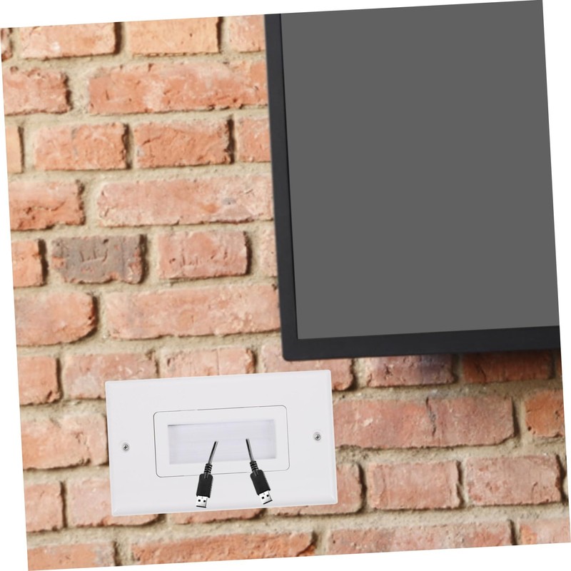 DOITOOL Threading Panel Wall Plate Cable Pass Through Brush Wall