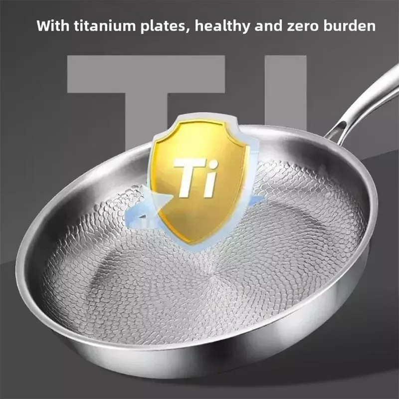 Cowenhey Titanium Pan with Hammer & Lid & Shovel, Titanium