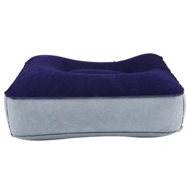 VGEBY Inflatable Foot Cushion Cushion Foot Rest Relaxation for Airplanes Offices Home Travel (Colour: Gray+Blue)