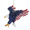 Stars and Stripes Patriotic American Flag Bald Eagle Tree Ornament