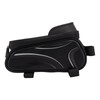 Bike Phone Mount Bag Large Capacity Waterproof Carbon Pattern PU