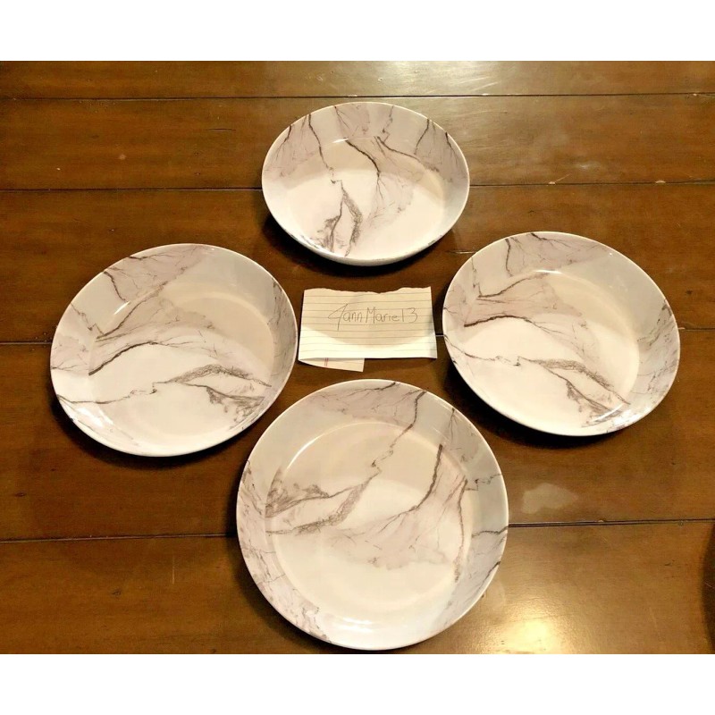 Tommy Bahama 8 pc TOMMY BAHAMA Set MELAMINE Gray Grey