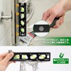 Huepar Level/Leveler Mini with Strong Magnet V-Groove, Screw Clamp, Graduations,