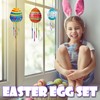 10 Pack Easter Egg Wind Chime Craft Kits Wooden Wind