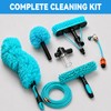 Adjustable 24FT Water Fed Pole Cleaning Kit with 4 Brush
