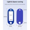Uniclife 10 Pieces Key Tags 5.1 cm Soft Plastic Key
