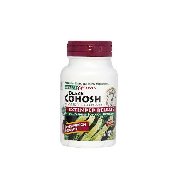 Nature's Plus Extended Release Black Cohosh 200mg, 30 Herbal Capsules