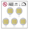 CBconcept UL Listed, SidePin G4 LED Light Bulb, 5 Pack,