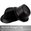 BUZZxSELECTION CAP144 Men's Hat, Leather Hat, Medium Fold Design, Faux