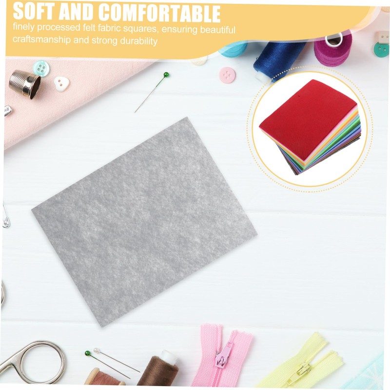 Operitacx 66pcs Felt Fabric Sheets Soft Non Woven DIY Craft