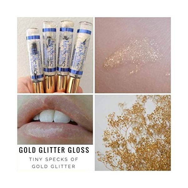 Unicorn LipSense & Gold Glitter Gloss, Summer Sunset & Gold Glitter Gloss