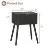 AWASEN Black Nightstand, Small End Tables Living Room, Accent Bedside