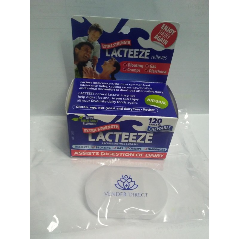 Lacteeze Extra Strength 4000 ALU, with Pill case