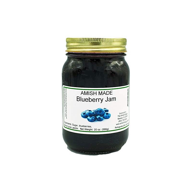 Amish Blueberry Jam - Two 18 Oz Jars