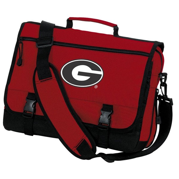 Georgia Bulldogs Laptop Bag University of Georgia Messenger Bag or Computer Bag