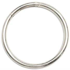 GOOHO Round Carabiner, Circle Carabiner, Round Ring, Outer Diameter 3.4 inches (86 mm), Extra Large Size, Set of 2 (Silver)