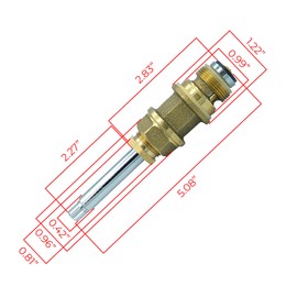 Diverter Stem Replacement for Price Pfister Systems Kit, 5 Inch Height with an Chrome Post for Price Pfister Shower Valve
