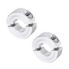 QUARKZMAN Pack of 2 Double Split Clamping Ring for 1/2