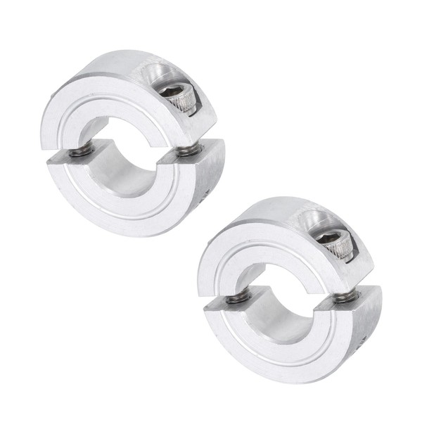 QUARKZMAN Pack of 2 Double Split Clamping Ring for 1/2