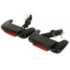 XMT-Moto Vivid Black Hard Saddlebag Lid LED Spoiler Kit Fit